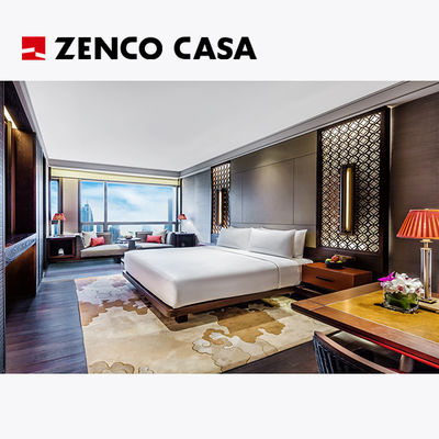 คุณภาพ  Chinese Style Hotel Bedroom Furniture Set Customizable Size And Color โรงงาน