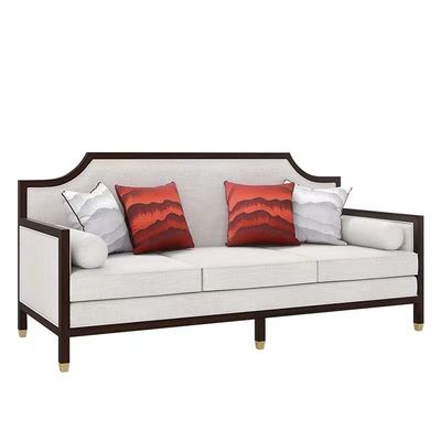 โซฟาบุนวมตามสรีระศาสตร์ New Chinese Style Furniture 225*84*95ซม