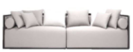 Comfy Sectional Couch โซฟา 2 ที่นั่งแสนสบาย ODM เฟอร์นิเจอร์ล็อบบี้โรงแรมกันฝุ่น