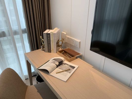 ASCOTT ชุดเฟอร์นิเจอร์ไม้ Solid ชุดห้องนั่งเล่นสำหรับอพาร์ทเมนท์ ODM