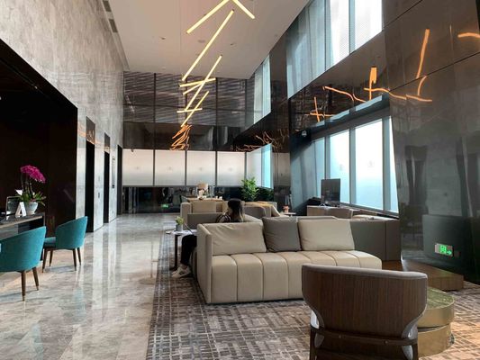 ASCOTT ชุดเฟอร์นิเจอร์ไม้ Solid ชุดห้องนั่งเล่นสำหรับอพาร์ทเมนท์ ODM