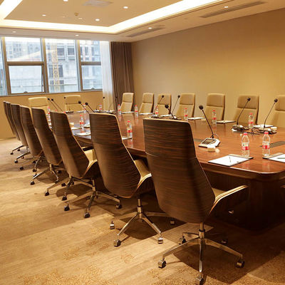ชุดเฟอร์นิเจอร์ห้องประชุมโรงแรม ผลิตจากไม้และวัสดุหนังที่มีคุณภาพสูง