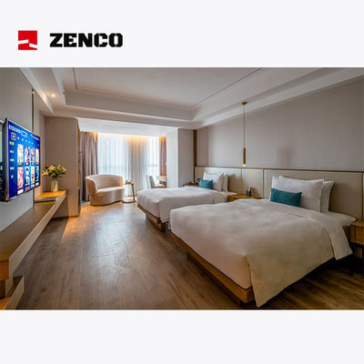 ชุดเฟอร์นิเจอร์ห้องนอนโรงแรมสไตล์โมเดิร์น ขนาด 1500*2000*300 มม.