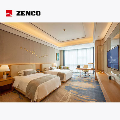 ชุดเฟอร์นิเจอร์โรงแรมห้องนอนคู่แบบโมเดิร์น ขนาด 1500 * 2000 มม.